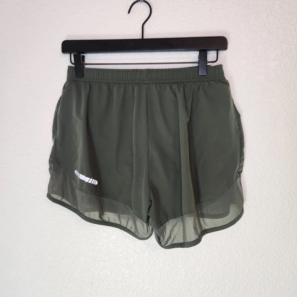High Waisted Running Shorts with Mesh Liner Quick Dry Lightweight Gym Track Work